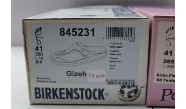 2 paar div sandalen BIRKENSTOCK en PAPILLIO,m41